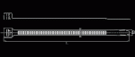Polyamide PA 6.6 cable tie, 240 x 7,8mm, natural, Minimum quantity 100 pieces (= 1 unit)